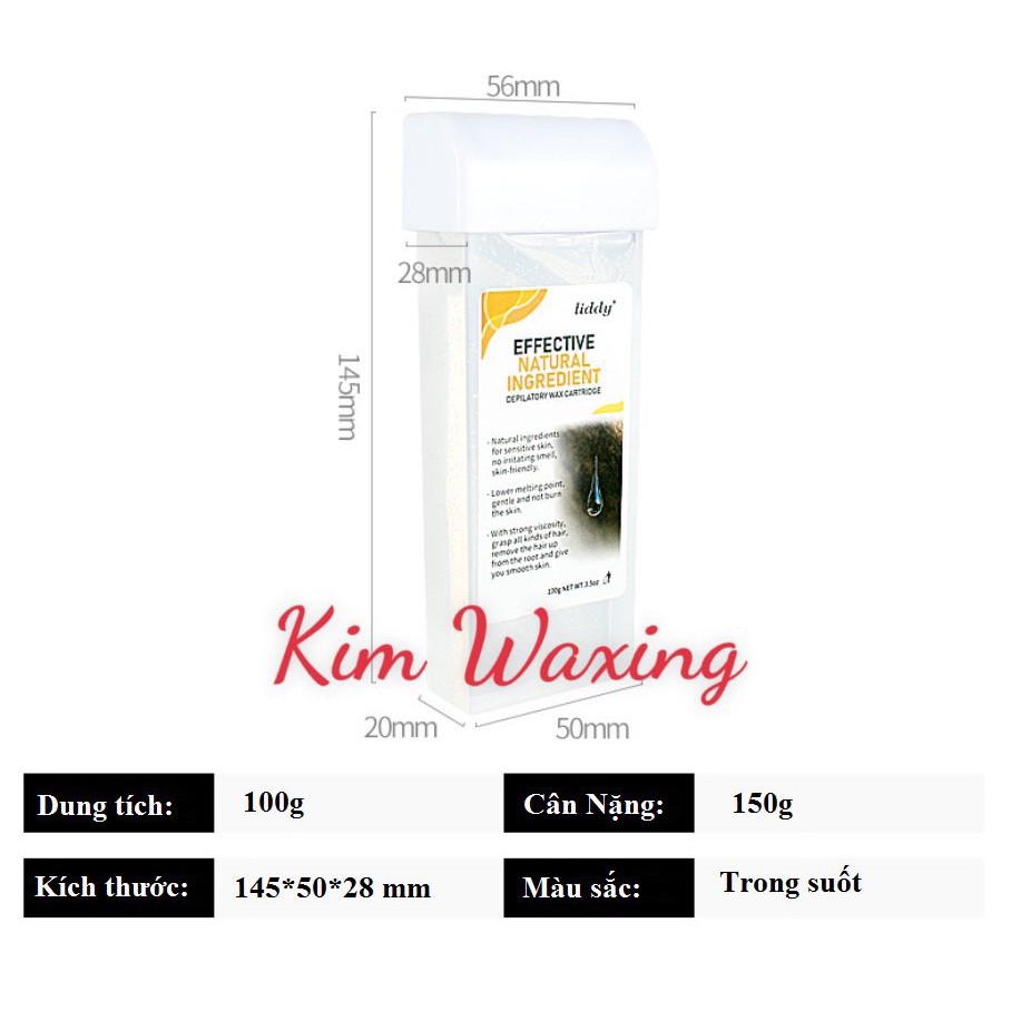Sáp wax lông nóng dạng con lăn trong suốt đánh bay cả lông tơ