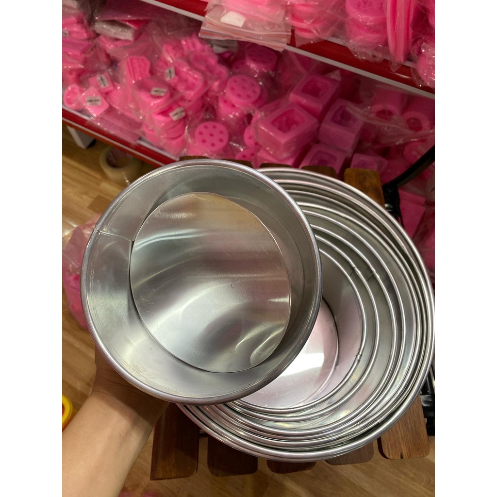 Khuôn nhôm tròn đế rời cao 8cm hàng nhôm gia công