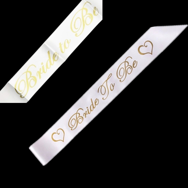 Mạng Che Mặt Bằng Vải Satin In Chữ Team Bride To Be Dùng Trang Trí Tiệc Cưới