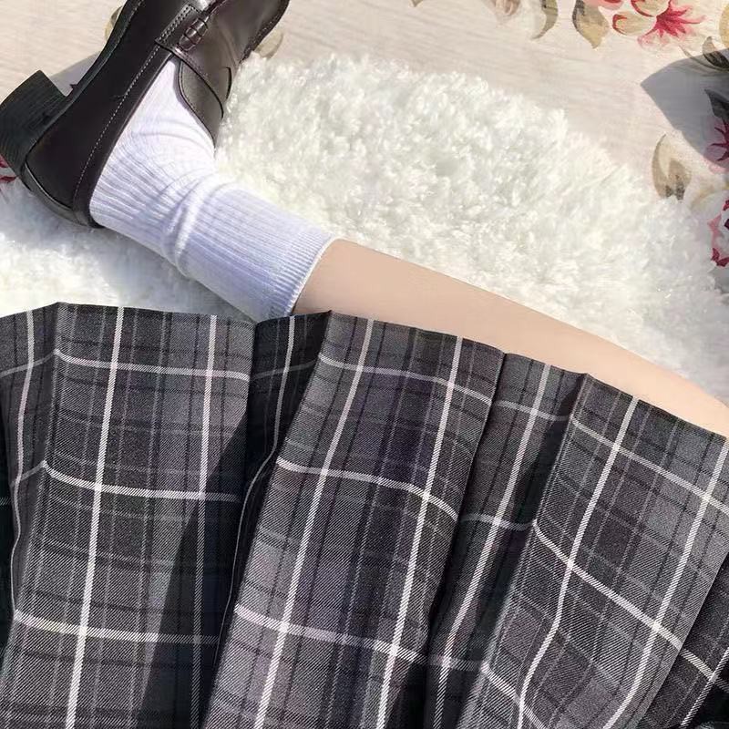 áo ngắn thêu hoa bán chạy nhất Nhật Bản chính hãng jk lưới váy học sinh đồng phục phù hợp với tay cắt nhẹ nhàng
