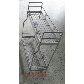 Kệ để gia vị - Kệ đa năng - kệ để đồ nhà vệ sinh Inox 304 - Kệ 2 tầng