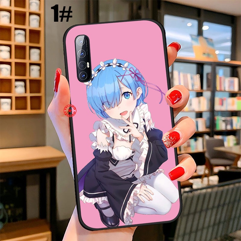 Ốp điện thoại hoạt hình Re Zero Ram Rem cho OPPO A3S A5 A5S A7 A12 A12S A12E A37 A39 A57 A59 A77 F1S F3 NEO 9 UOL14
