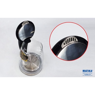 Ấm Đun Nước Siêu Tốc Thủy Tinh Matika MTK-35