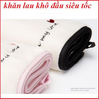 Khăn quấn tóc thấm hút nước cho tóc nhanh khô, không cần máy sấy tiện lợi