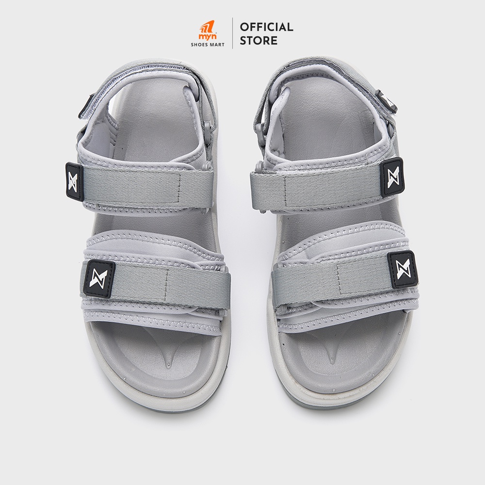 Sandal ZX Unisex Meta 2125 All Grey 2 quai bản to có đệm đế EVA 3.5cm 3 lớp chống trơn chống xẹp