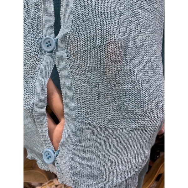 áo len cardigan khoác mỏng 3 nút cài - sexy (không kèm áo trong) (28027#)