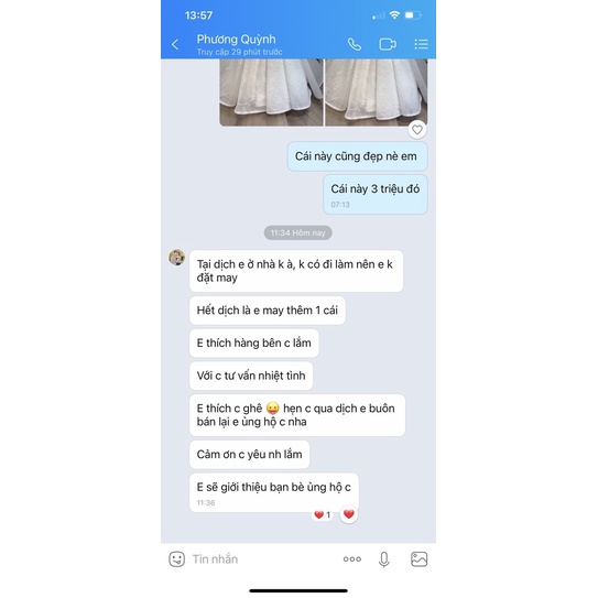 Áo dài 6 tà cao cấp kèm von
