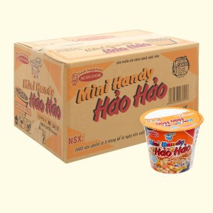 Mì Hảo Hảo Mini Handy Bò Sa Tế 53gram / ly Siêu Ngon- Thích hợp dân Văn Phòng, C