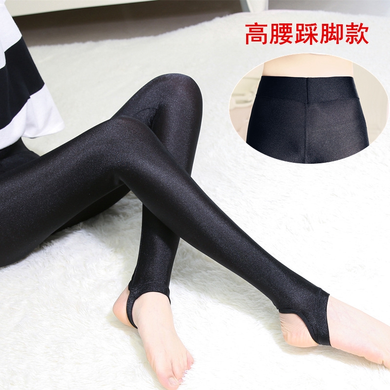 Quần legging lưng cao màu đen thiết kế mỏng năng động thời trang dành cho nữ