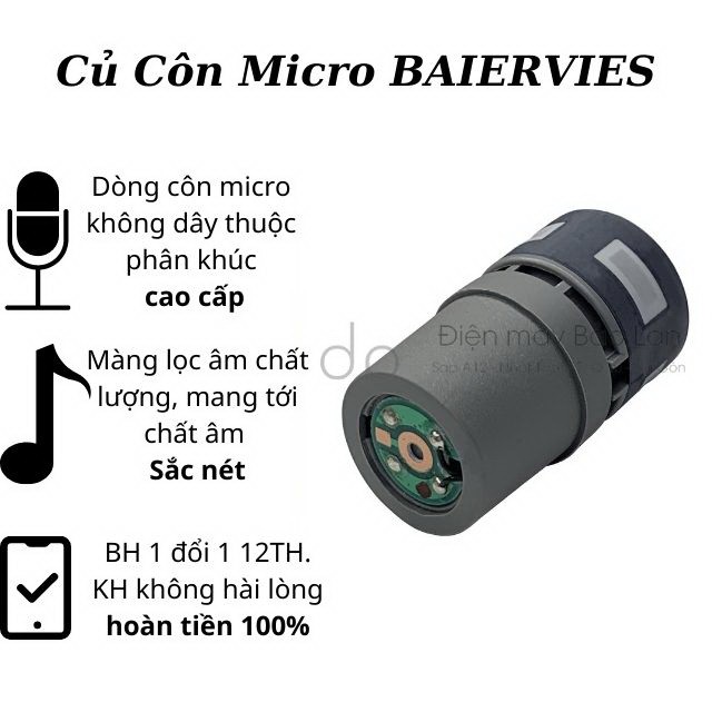 ( Chất Âm Sắc Nét ) Côn Micro BAIERVIRES, Củ Micro Phân Khúc Cao Cấp