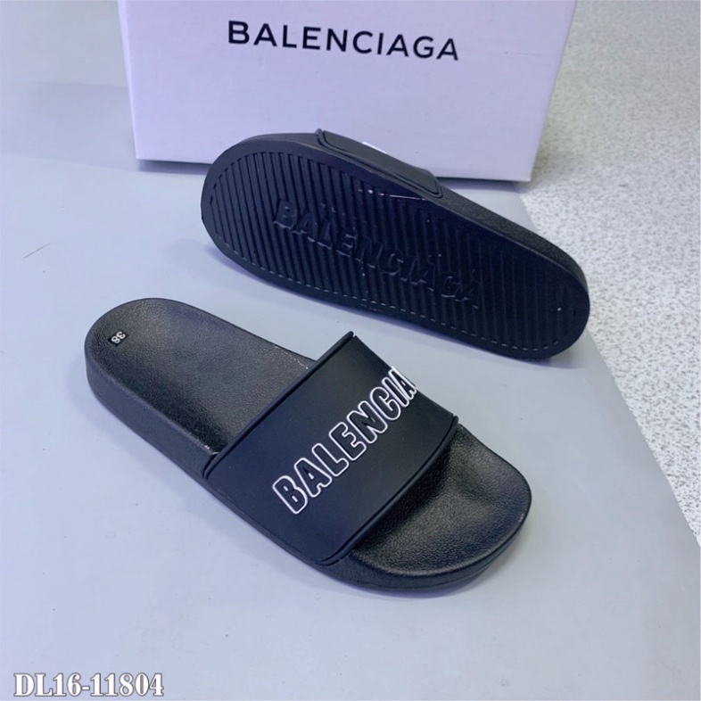 [Free Ship] Dép nam Balenciag  nam nữ quai ngang Chữ Nổi - dép Balen full box +Bill DL10