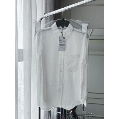 Áo sơ mi Trắng tơ kèm móc đóng túi dài z