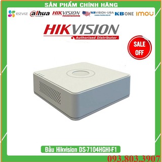 Đầu ghi hình HD-TVI 4 kênh TURBO 3.0 HIKVISION DS-7104HGHI-F1 - XEM ĐT - XUẤT TIVI HDMI - HỖ TRỢ TẤT CẢ CAMERA