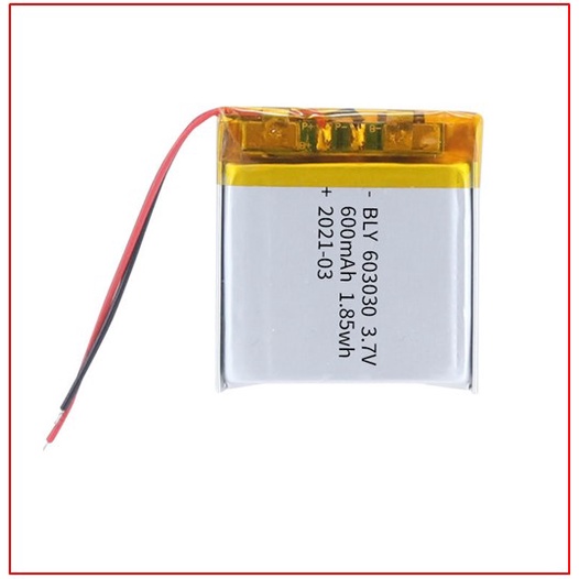 Pin Sạc Lithium 603030 3.7V Dung lượng 600 mAh