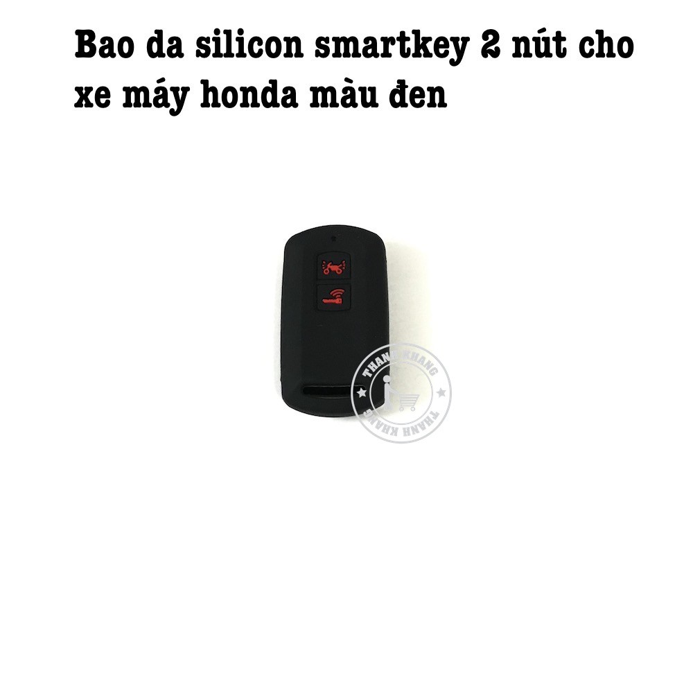 Bao da silicon smartkey 2 nút cho xe máy honda màu đen thanh khang 006001467