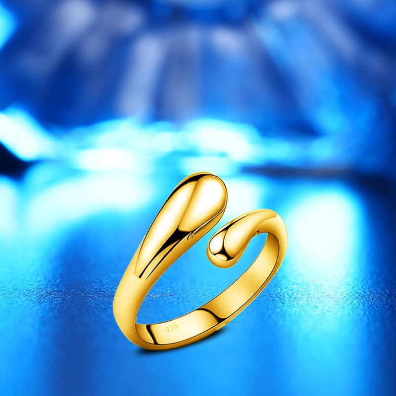 Nhẫn Đính Hôn Bằng Đồng Thời Trang Lãng Mạn Dành Cho Nữ