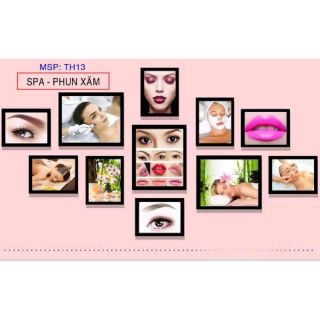 Bộ 11 tranh spa phun xăm size M
