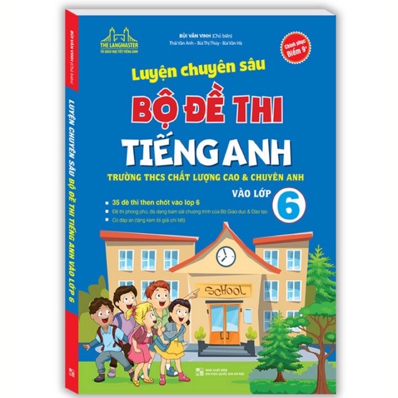 Sách - Luyện Chuyên Sâu Bộ Đề Thi Tiếng Anh Vào Lớp 6