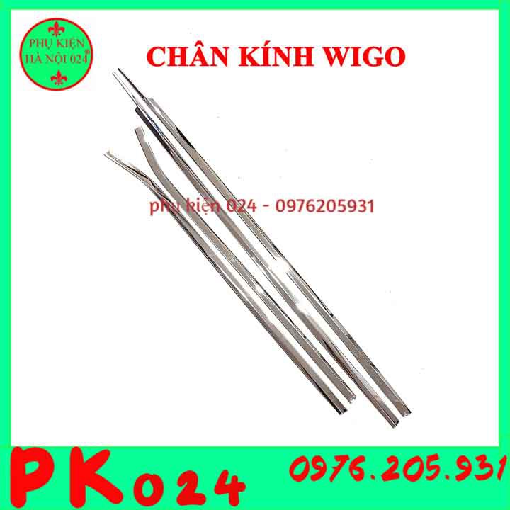 [Wigo] Bộ Nẹp Viền Chân Kính Cong Kính Inox Cho Wigo