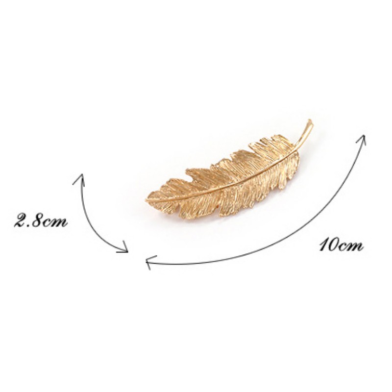 Kẹp tóc hình lá cổ điển sang trọng