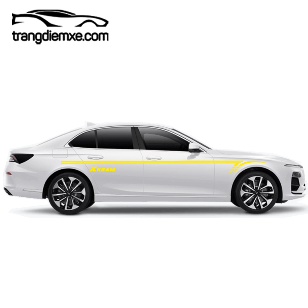 Decal Dán Xe Họa Tiết Đường Đua Tem Dán Xe Bao Xịn Xò Trangdiemxe Y43