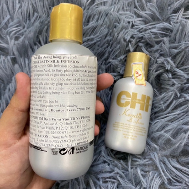 Tinh chất dưỡng bóng CHI KERATIN SILK INFUSION 59ml