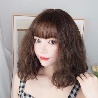 Tóc giả nguyên đầu xù mì