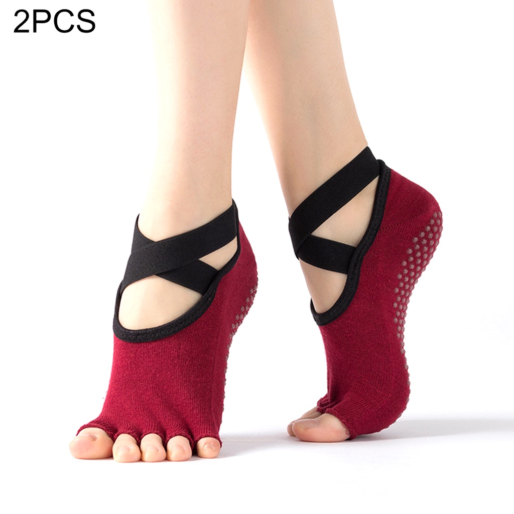 Tất Hở Ngón Tập Múa Ba Lê Thoáng Khí Chống Trượt Cho Nữ