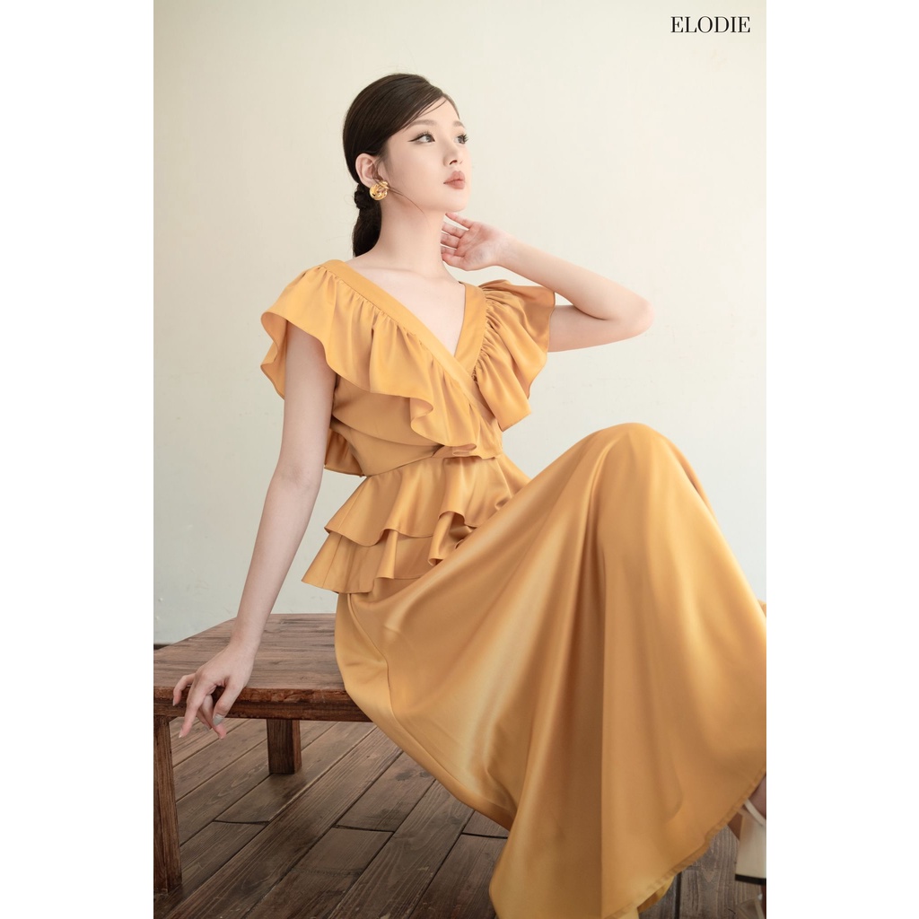 Váy Đi Biển Đầm Maxi, Đầm Đi Biển Lụa Nhật Cao Cấp ÉLODIE