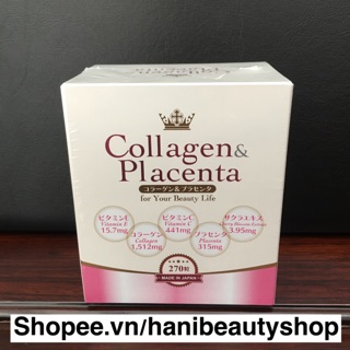 (Chuẩn Aut, date mới) Collagen Placenta 5 in 1 [hộp 270 viên]