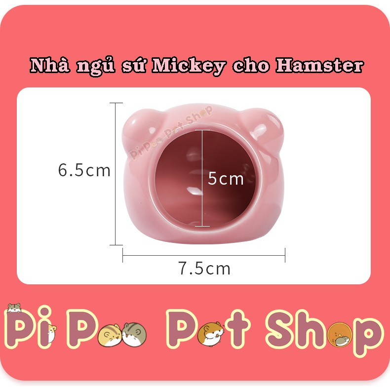 Nhà ngủ sứ cho hamster - Nhà mickey