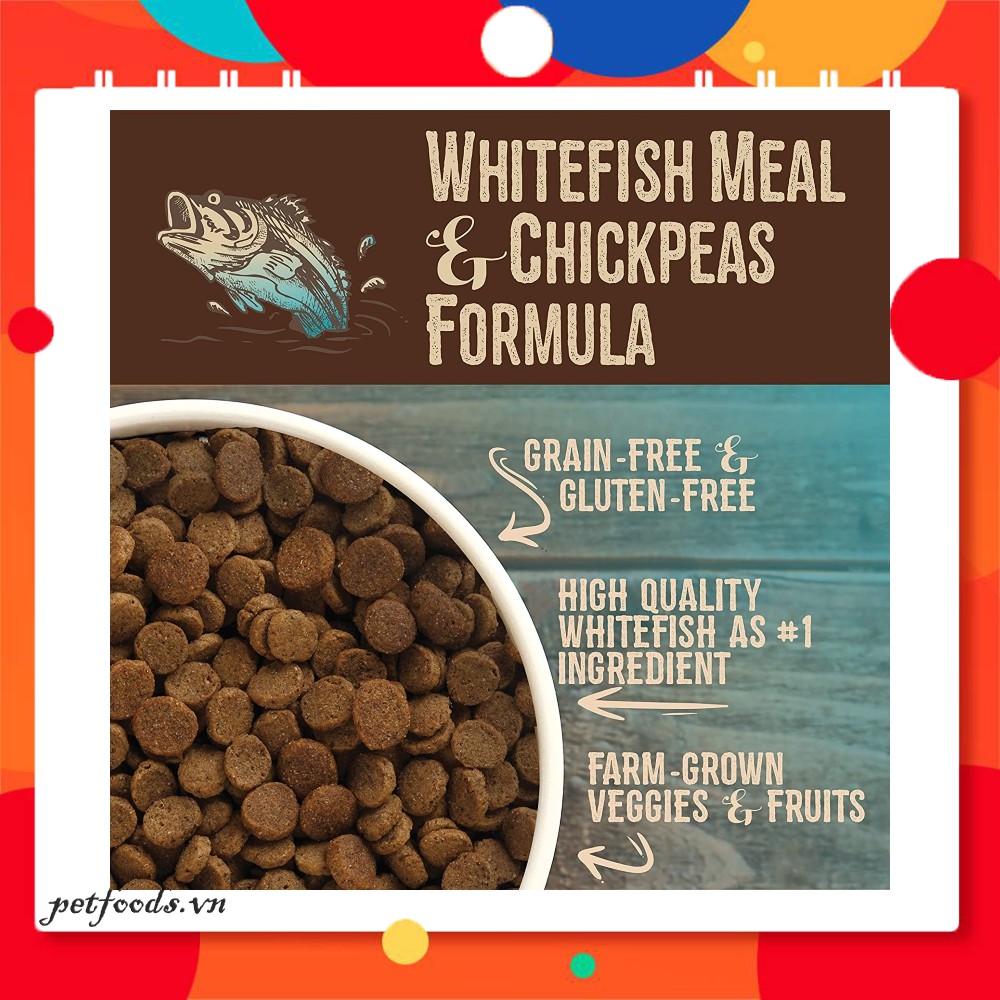Thức ăn hạt SPORTMIX WHOLESOMES WHITEFISH & CHICKPEAS 100g cho Tất Cả Giống Chó vị Cá Trắng và Đậu