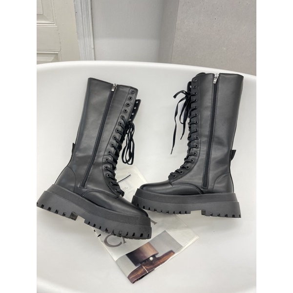 HÀNG ORDER- PLATFROM ZIP BOOTS BUỘC DÂY CÁ TÍNH