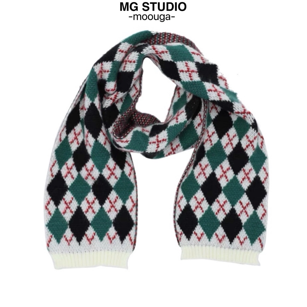 Khăn choàng cổ MG STUDIO họa tiết hình thoi
