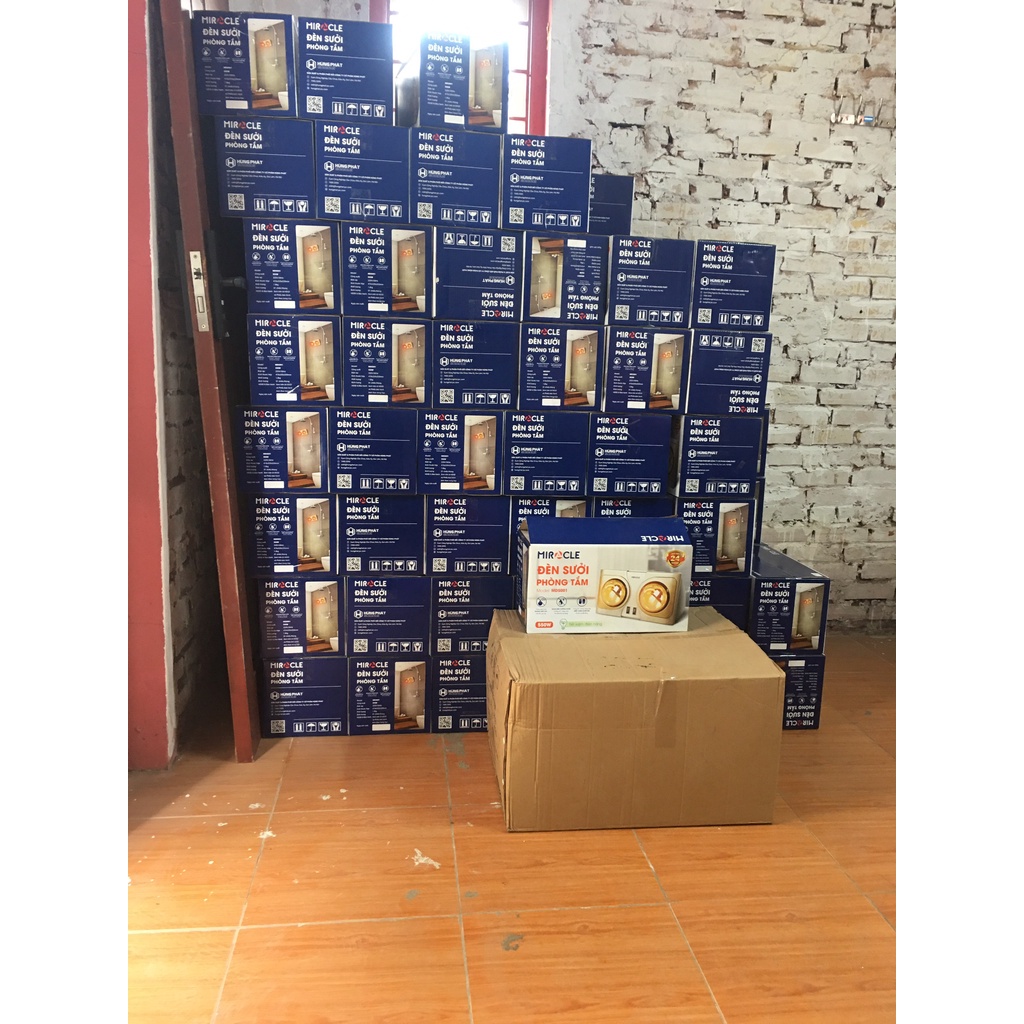 ĐÈN SƯỞI NHÀ TẮM 2 BÓNG MIRACLE HÀNG VIỆT NAM CÓ BẢO HÀNH.HVN