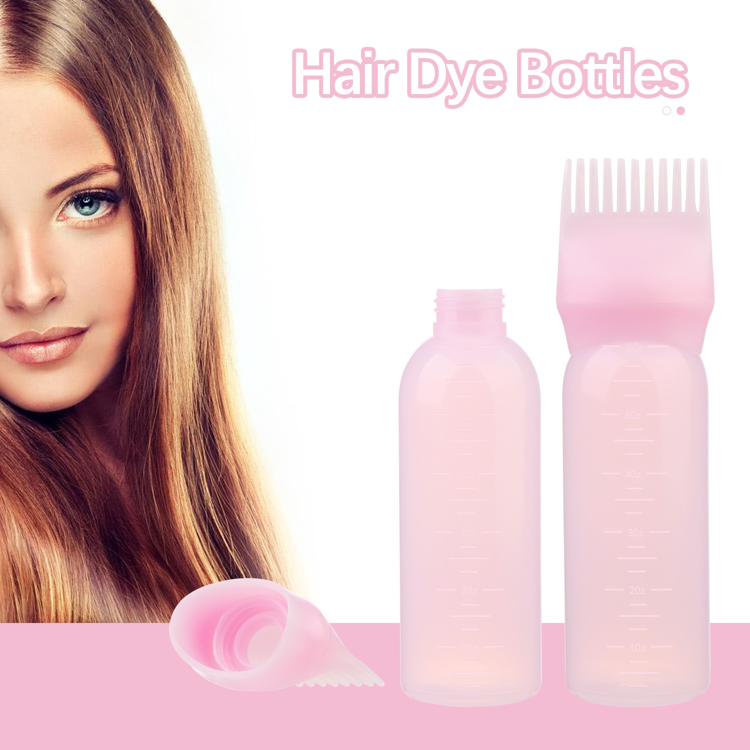 (Hàng Mới Về) Bình Đựng Thuốc Nhuộm Tóc Có 6 Màu Chuyên Dụng