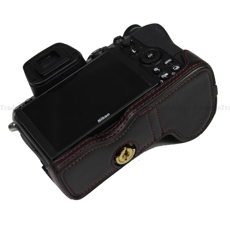 Bao Da PU Bọc Máy Ảnh Cho Nikon Z7 Z6 Z5 Có Dây Đeo Tay