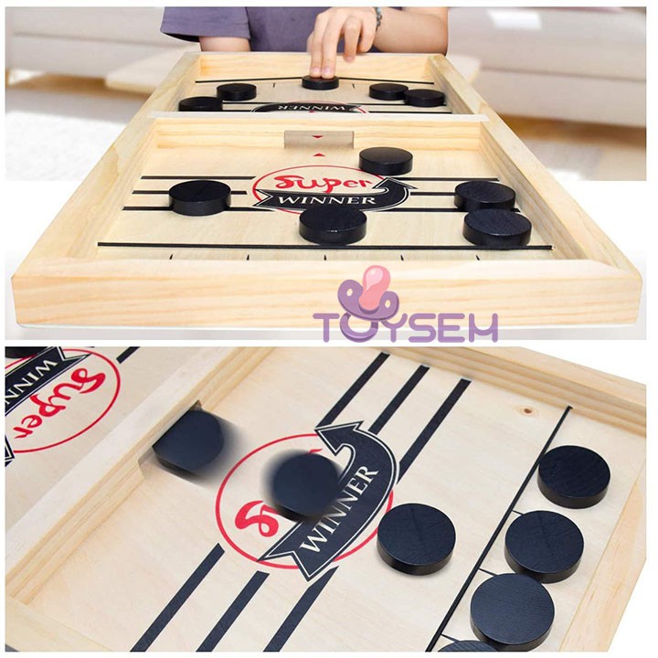 Đồ chơi trẻ em bộ cờ búng bàn đấu ice hockey toysem côn cầu foosball winner - Quà tặng sinh nhật cho bé