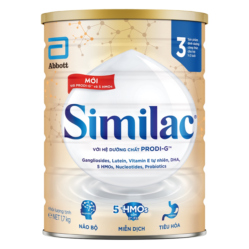 Sữa bột Similac 3 1.7kg/lon Dinh Dưỡng 5G