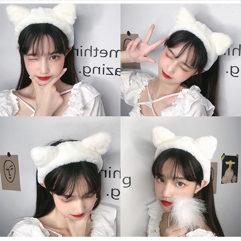 Băng Đô Tai Mèo Bằng Lông Nhung Dễ Thương Xinh Xắn