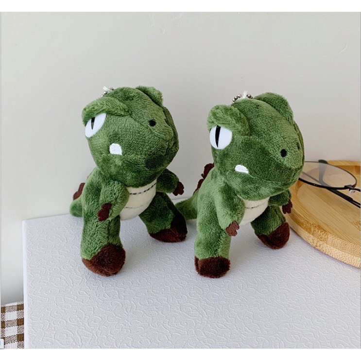 Móc khóa khủng long nhồi bông siêu cute