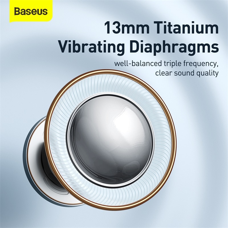 Tai Nghe Không Dây baseus e3 tws bluetooth 5.2 Chống Ồn Có Điều Khiển Cảm Ứng Pin Lâu Trôi Cho iphone xiaomi Điện Thoại
