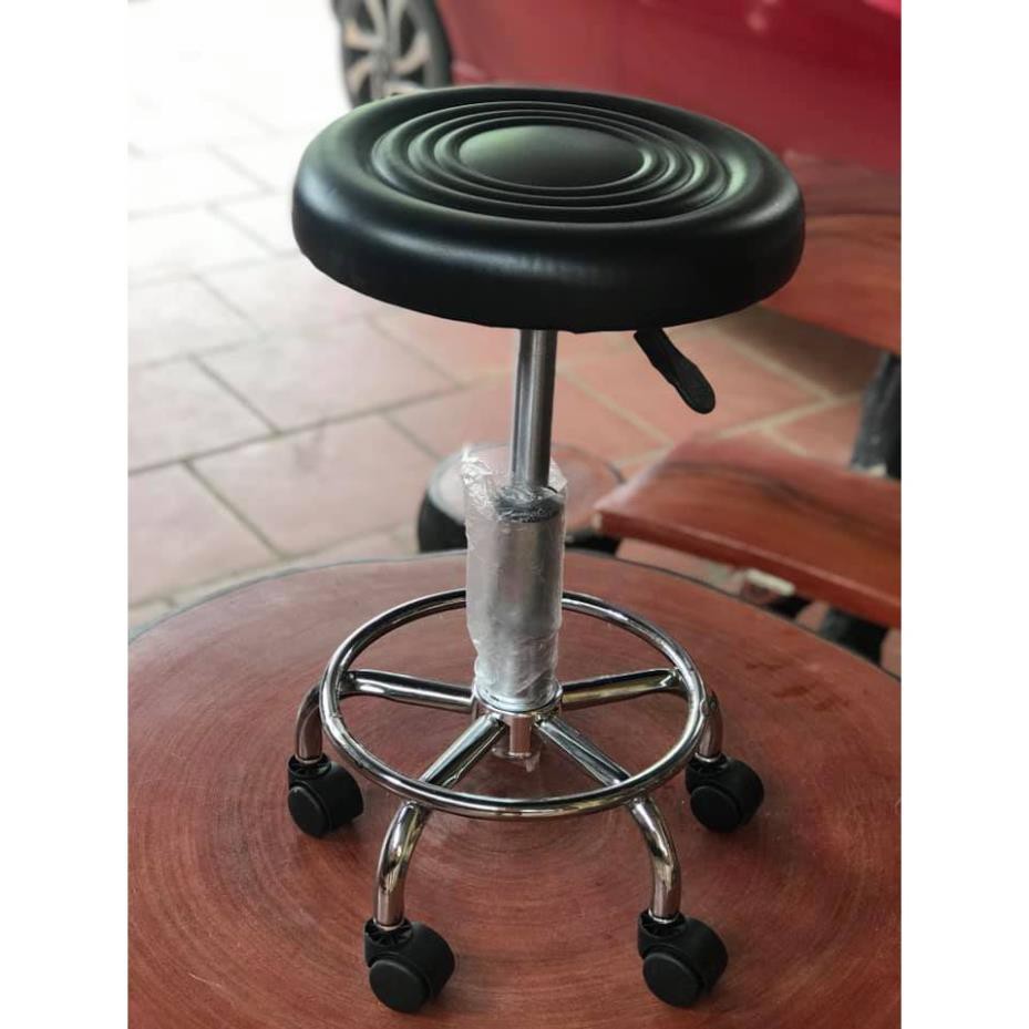 Bánh xe ghế spa, ghế xoay 360, 1 bộ 5 chân xoay, bánh xe có chân ren vặn