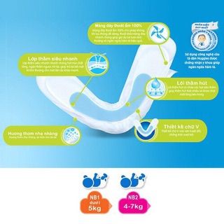 Miếng lót sơ sinh Huggies NB1-100 miếng