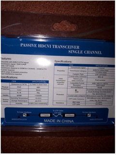Video balun 2Mp loại tốt.