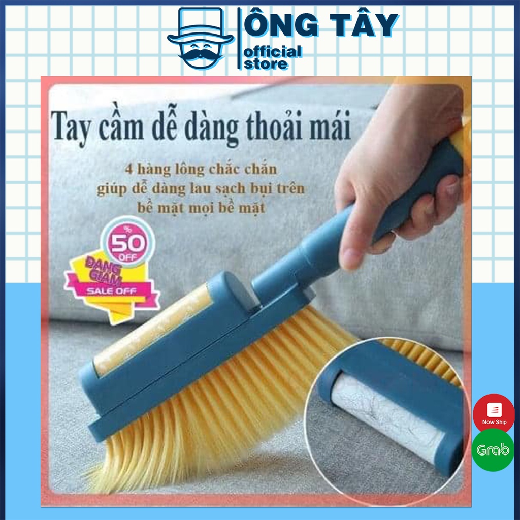 CHỔI QUÉT BỤI KÈM ĐẦU LĂN 2 in 1