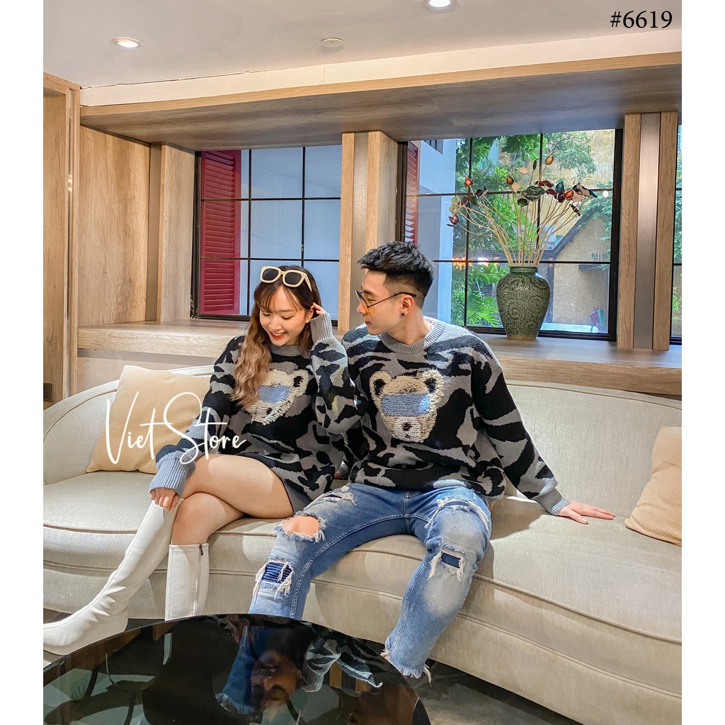 LEN NAM NỮ AM3 GẤU GIỮA NGỰC 6619 VIET STORE