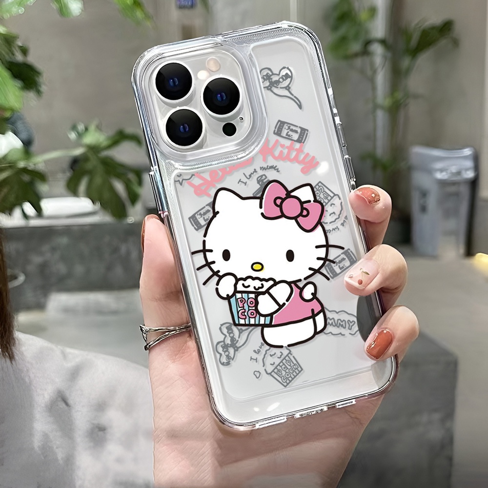 Ốp Điện Thoại Trong Suốt Hình hello kitty Cho iphone 14 Pro Max 14 Plus 13 11 12 7Plus X XR XS Max 8 7