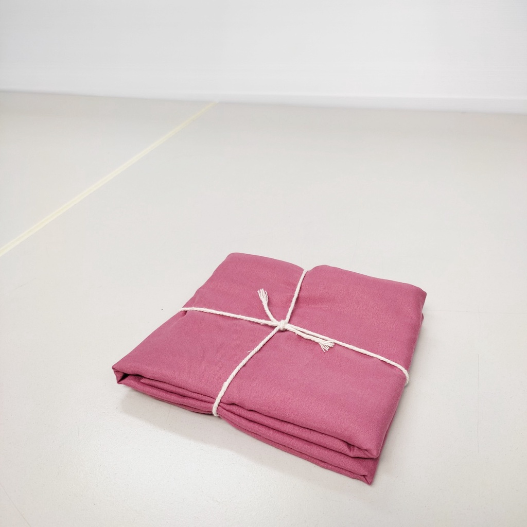 Vỏ gối 50x70cm cotton tici hàng đẹp vải tốt màu hồng mận