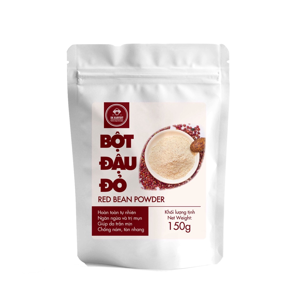 Bột Đậu Đỏ Nguyên Chất DK Harvest Túi 150g - làm đẹp da, tẩy tế bào chết, tái tạo làn da | BigBuy360 - bigbuy360.vn